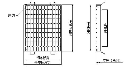 GM型井孔鋼格板蓋